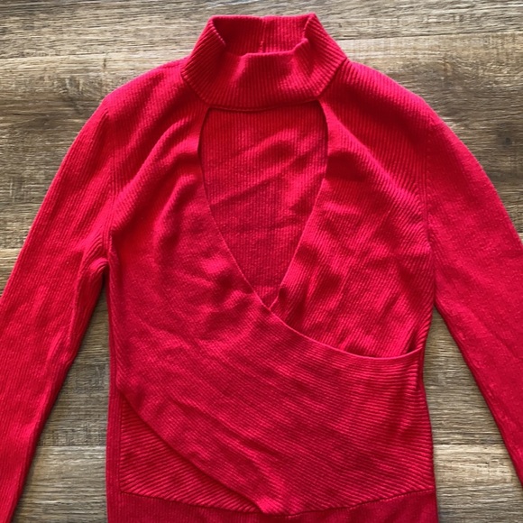 Express Chocker Ribbed Sweater - Picture 3 of 5